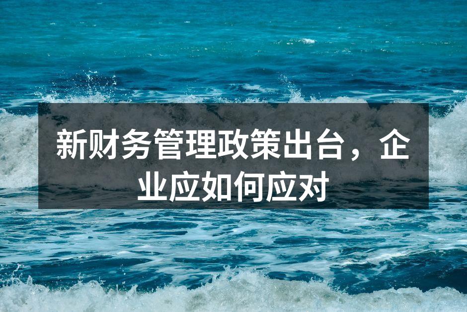新财务管理政策出台，企业应如何应对